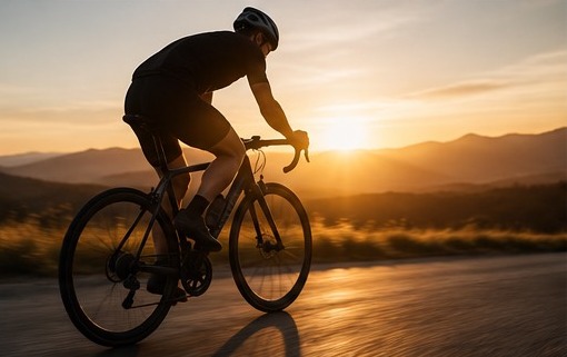 Brian Spagnoletti competing in a road cycling race
